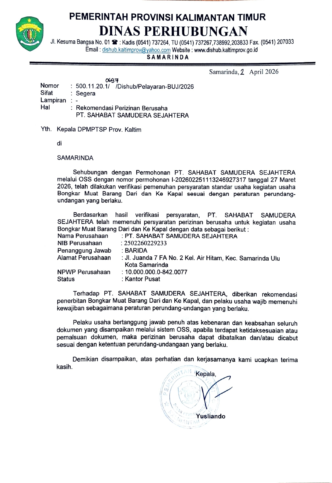 Rekomendasi Perizinan Berusaha